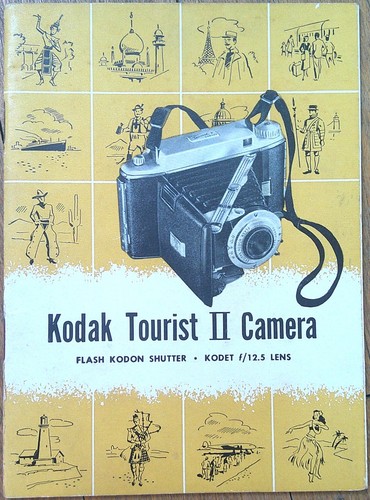 Kodak Tourist II Camera Manual 1950s Booklet, Photos and Diagrams Photography