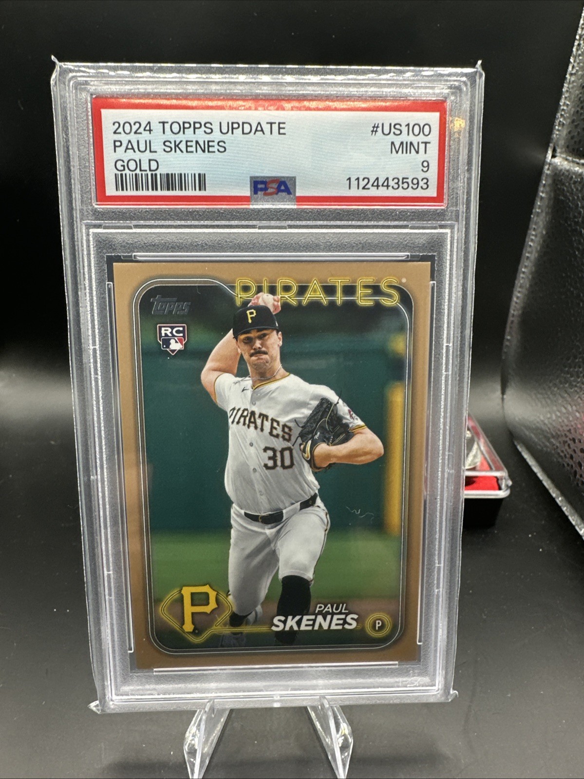 2024 Topps Update Series - Paul Skenes #US100 Gold White uniform /2024 (RC)
