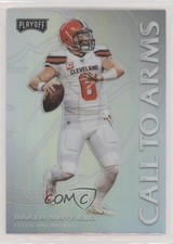 2020 Panini Playoff Call to Arms Silver Prizm Baker Mayfield #CA-12 02v3