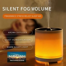 150ml Fabric Humidifier Essential Oil Diffuser w/LED Ambient Night Light