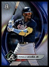 Ronald Acuna Jr. 2022 Bowman Platinum #30 Braves MLB READ FREE SHIP AutographDen