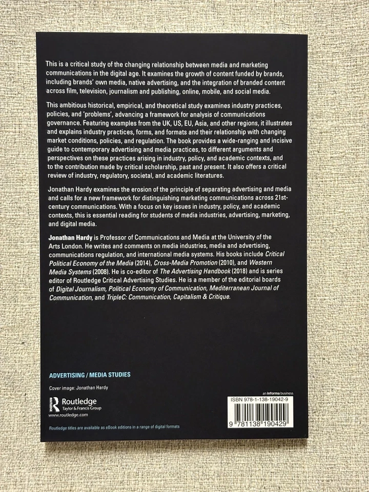 ‘NEW’ Branded Content: Media & Marketing's Fateful Merge by J. Hardy | PB *SALE - Image 2 of 4