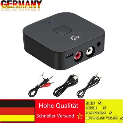 AUX 3.5mm Bluetooth 5.0 Empfänger NFC Cinch Buchse Hifi Wireless Audio Adapter