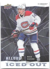 Nick Suzuki Canadiens 2020-21 Allure Upper Deck Iced Out Insert 10-8
