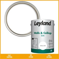 Durable Brilliant White Interior Walls And Ceilings Silk Emulsion Paint 5L 8.20 per litre