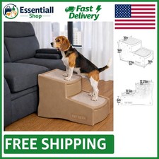 Portable Pet Stairs for Dogs and Cats - 2 Step, Easy Assembly, Sand Dune Color