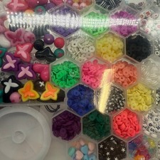 Clay Beads bracelet necklace box Jewelry Making kit for kids