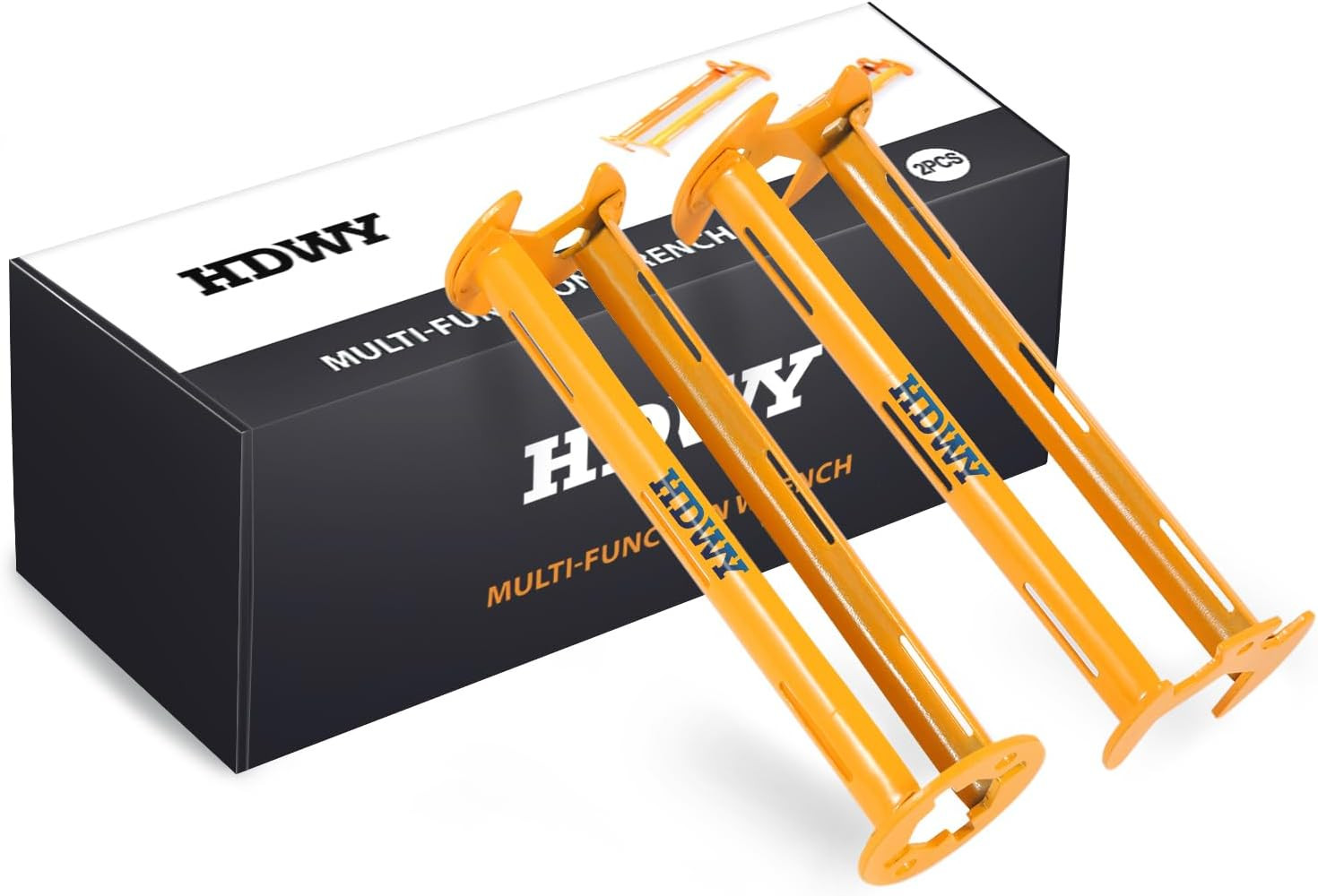 2Pcs Multifunctional Basin Wrench, 11 Sizes Universal Faucet Nut Sink Wrench, Pl