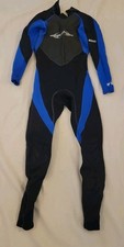 Body Glove Flush 3/2 Full Wetsuit Men's ML Medium Large Blue Black Back Zip