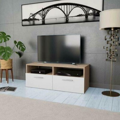 Modern Tv Cabinet Unit Cupboard Shelves Living Room