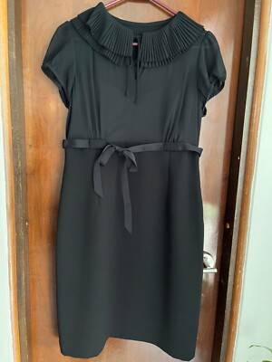 Calvin Klein Little Black Dress, Cocktail, Sheer Top, Fitted, Office, EUC |  eBay