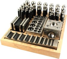 40 Piece Dapping Set Jewelry Making Forming Punches and Blocks