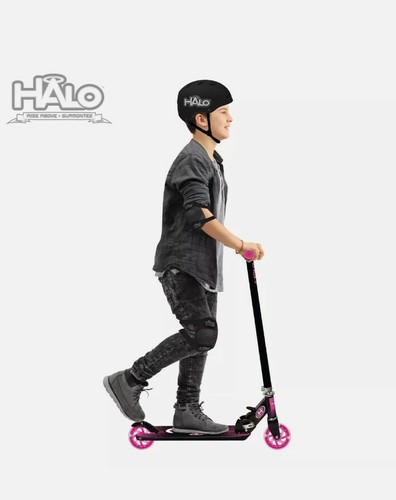 Halo Rise Above Supreme Inline Scooter faltbar Kinder Aufsitzspielzeug schwarz/pink 🆕🔥 - Bild 3 von 7
