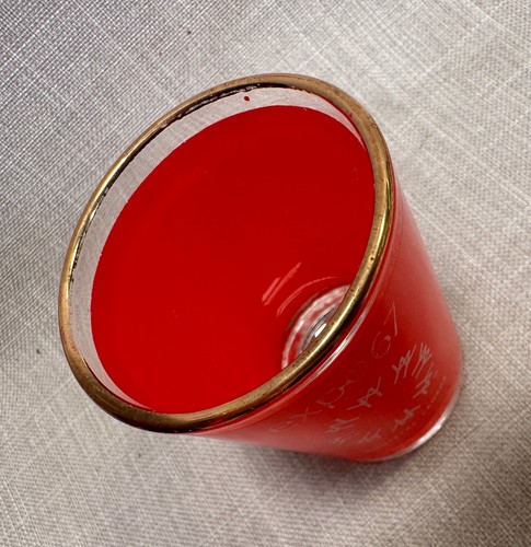 Vintage Montreal Expo 67 rotes Schnapsglas - 1967 Kanada Weltausstellung - KOSTENLOSER VERSAND - Bild 6 von 8