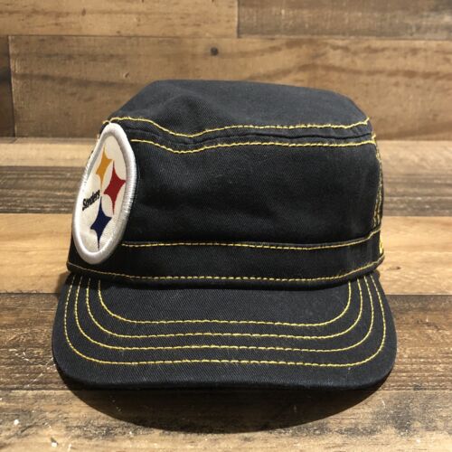 Gorra trasera de los Pittsburgh Steelers sombrero para mujer negra estilo cadete de fútbol americano NFL - Imagen 1 de 11