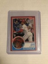 Juan Soto RC 2018 Topps Mini 1983 Red /10 Nationals On Demand NrMT Nationals