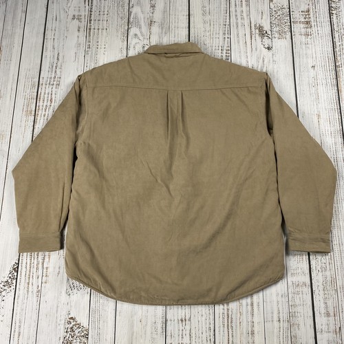 VTG 90S NORTHWEST TERRITORY SHERPA LINED TRUCKER SHIRT SUEDED POLYESTER JACKET L - Picture 6 of 6