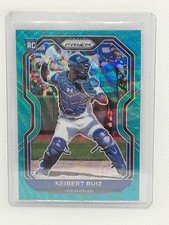 Keibert Ruiz 2021 Prizm Baseball - Teal Wave RC #87 - Los Angeles Dodgers