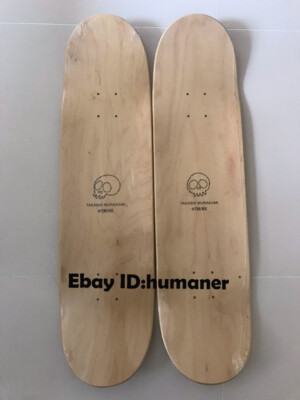 2PCS Takashi Murakami CAMO SKULLS Maple Skateboard A Set Genuine