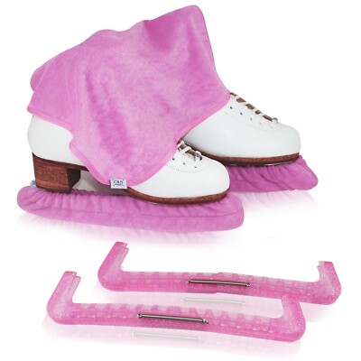 CRS Cross Skate Guards, Soakers & towel Gift Pack Figure skating ice skate guard