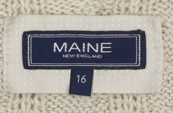 Maine New England Women's Beige Cardigan Size 16 - Image 3 of 4