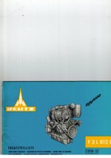 Manuel liste de pièces moteur Deutz F3L812D F3L 812D