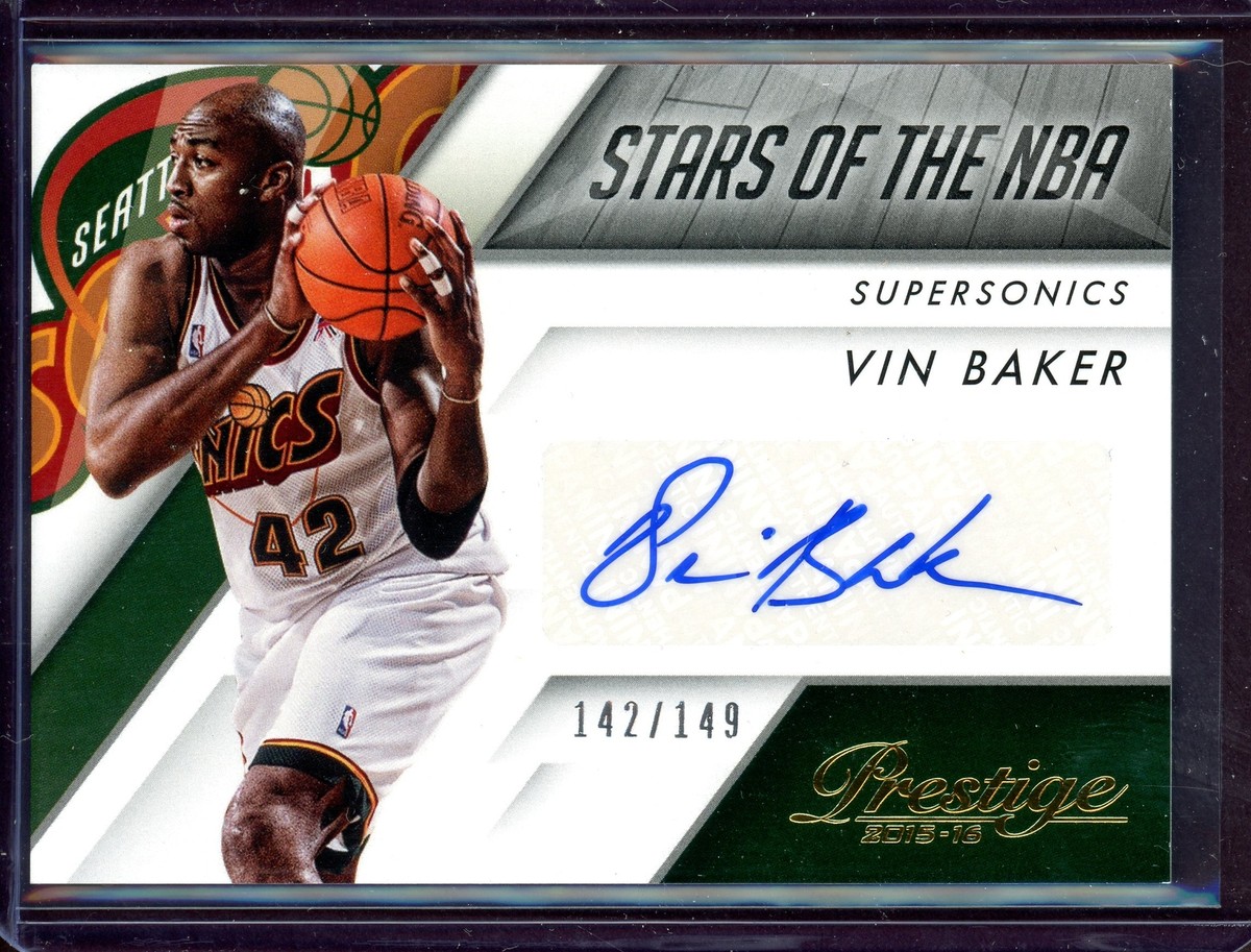 VIN BAKER ~ 2015-16 Prestige Stars of the NBA Signatures AUTO #42 