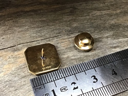 Vintage Sterlingsilber blau Emaille Officia Honorem Anstecknadel Krawattennadel Abzeichen - Bild 3 von 5