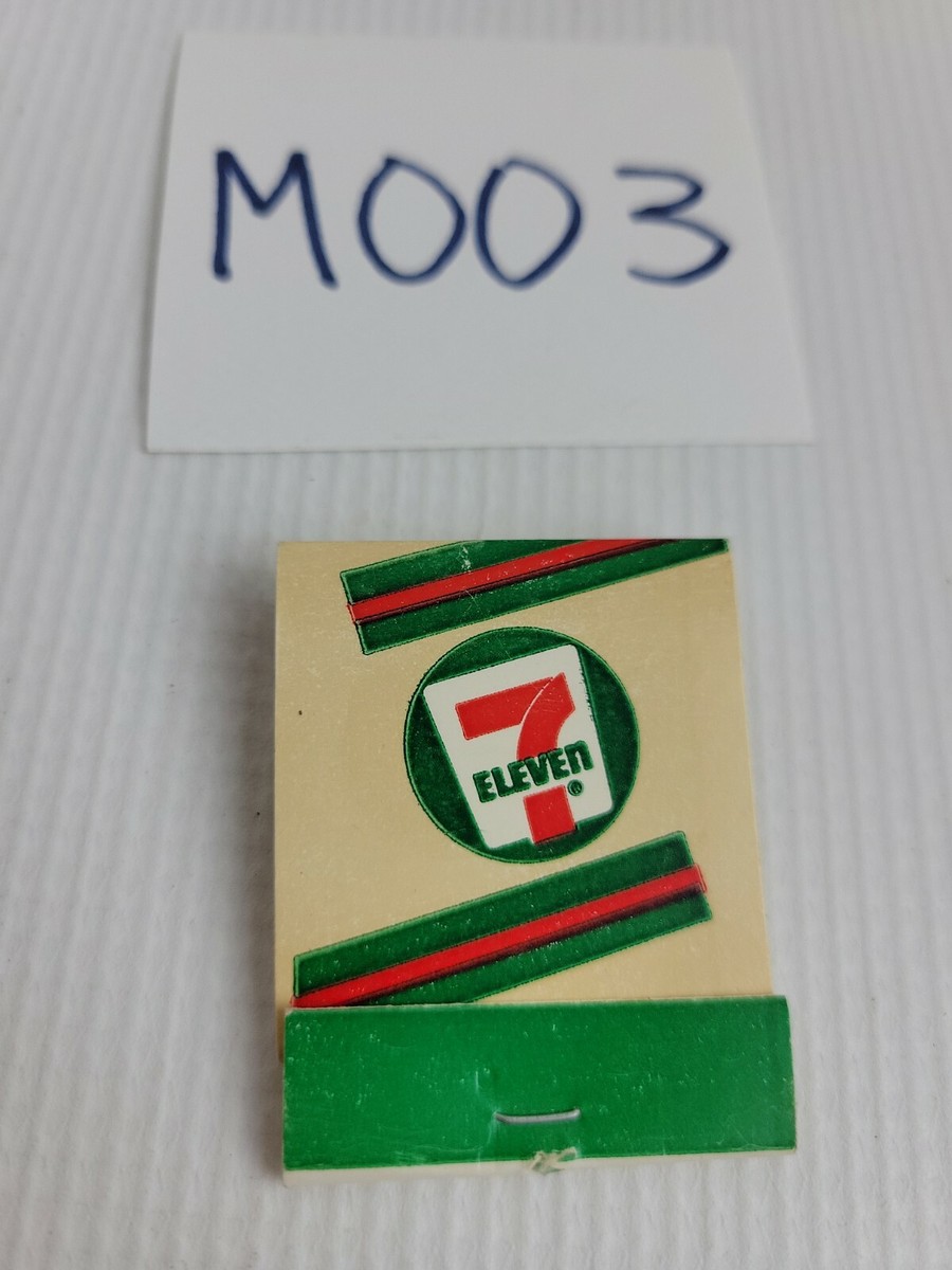 Vintage 7 Eleven Matchbook Match Box Matches Green Gas Station