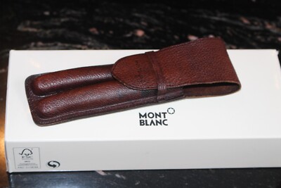 Montblanc Meisterstück vintage 2er Etui Leder 50er Jahre braun, Mont Blanc