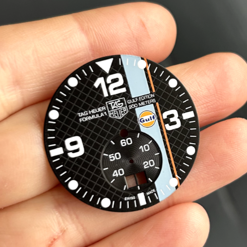 Tag Heuer Formula 1, Gulf Edition, 200 Meters Wristwatch Dial