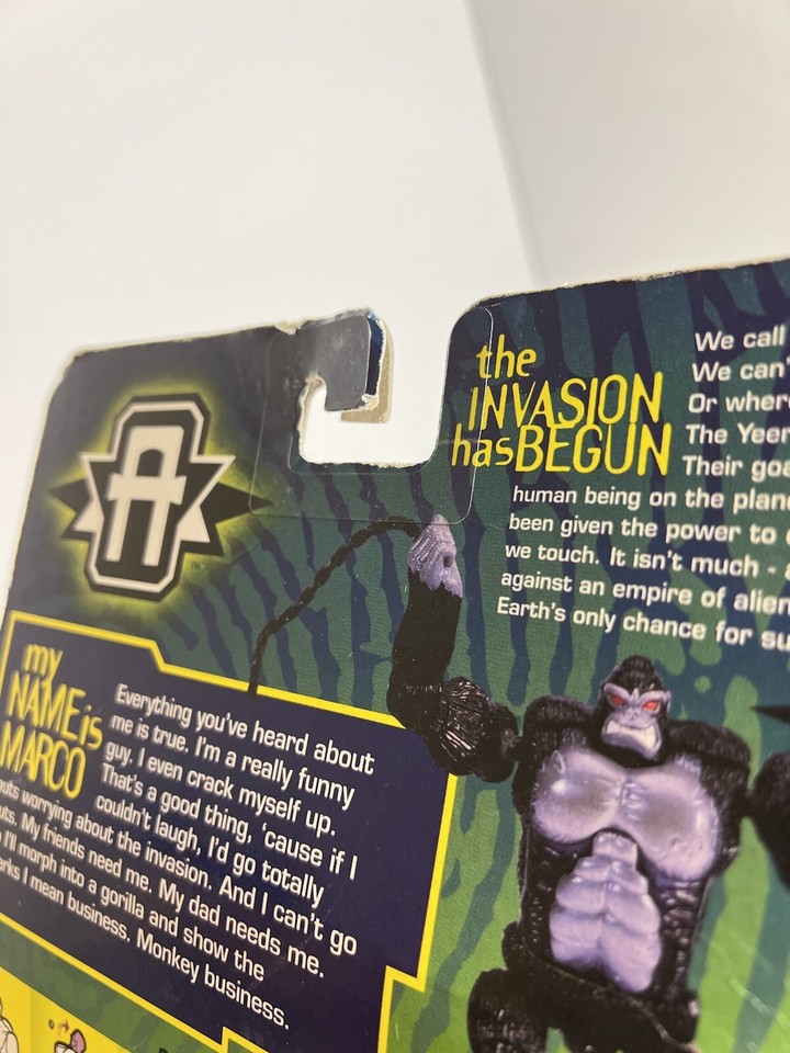 VTG 1998 Hasbro Transformers Animorphs Marco Gorilla Figure Sealed New