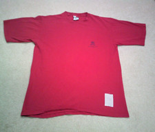 Vintage Tommy Hilfiger T Shirt Mens Large Red Crest 90s USA