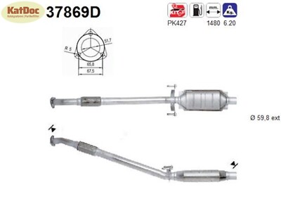   Katalysator für VW LT 28-35/28-46, 2.5 TDI, 80kW, Euro 2
