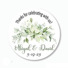 Bridal Eucalyptus Wedding Favors Labels Tags Wedding Greenery Stickers 4Szs