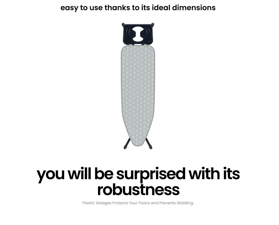 Large Ironing Board - 38x120cm - Strong & Solid - Image 3 of 4