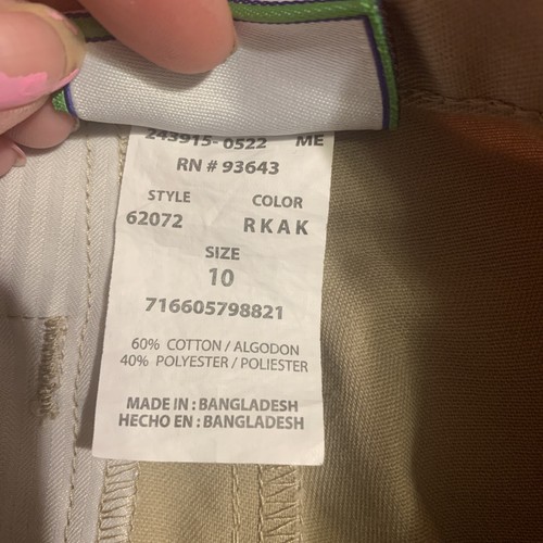 Girls Lot Of (2) Khaki School Uniform Shorts Size 10 & 12 Listing #544 - Picture 7 of 17