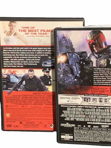 Dredd Karl Urban / The Town Ben Affleck (Like New DVD’s + Digital) - Picture 3 of 4