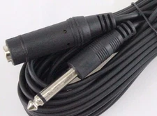 25ft 6.35 mm (1/4") Female to 6.35 mm (1/4") Male  Plug DJ Audio Cable 