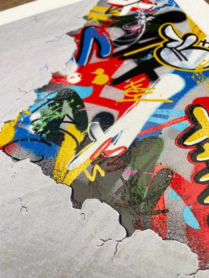 Martin Whatson The Crack 2021 limited edition print calligraphy graffiti ladder - Изображение 2 из 4