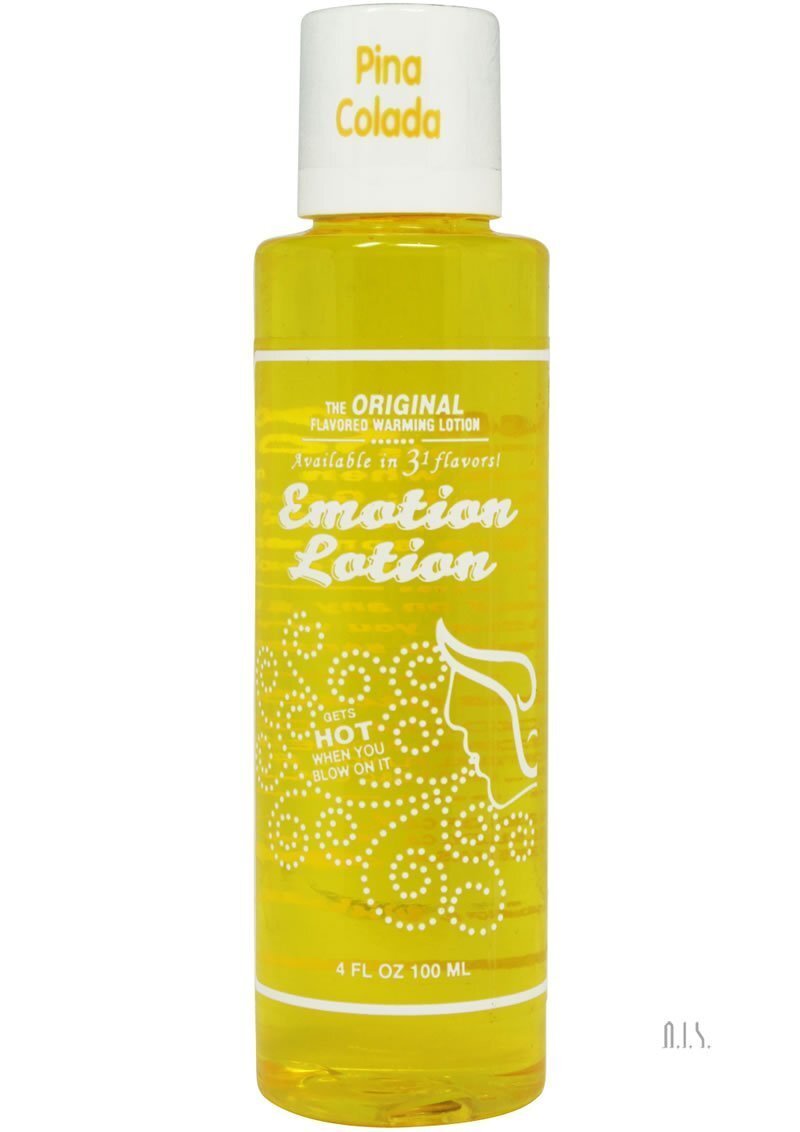 Emotion Lotion PinaColada Flavored Warming Massage Lotion Oil Lube Lubricant 4oz