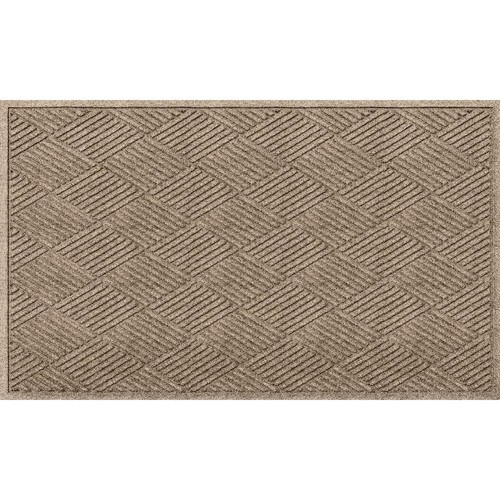 Bungalow Bodenbelag Innen/Außen Fußmatte 35" x 59" PET Polyester Diamanten Camel