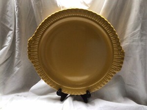 Vintage Vistosa Taylor Smith TS&T Yellow Serving Chop Plate Platter  
