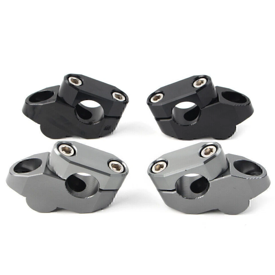 2 шт алюминиевых удлинителей для руля мотоцикла с подвижной задней панелью подъем 22 мм - Изображение 3 из 4