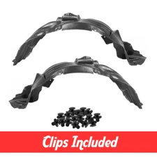 Driver & Passenger Fender Liner Set w/ Clips For 2001 Lexus IS300 Sedan