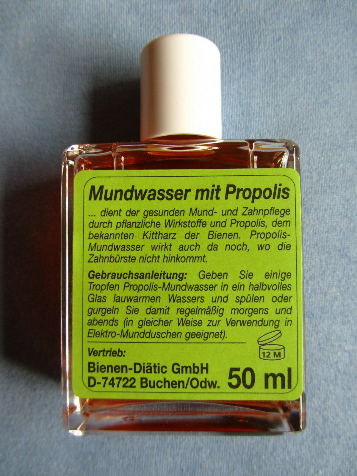 Mundwasser mit Propolis Mundspülung auch für Mundduschen Natürliche Pflege 50ml