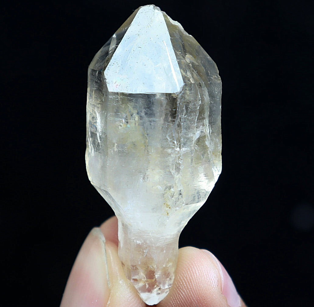 Natural Herkimer Diamond Quartz Crystal Stone Point Healing Mineral Specimen