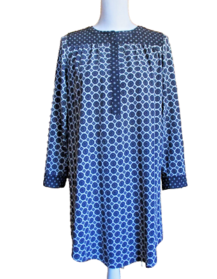 ann taylor loft casual dresses LOFT Ann Taylor Gray Medallion Dress Geometric Casual Sheath Dress S Small