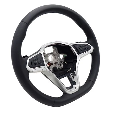 Multifunktionslenkrad heizbar DSG ACC Travel Assist VW T7 Multivan T-Roc Leder - Bild 1 von 4