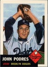 1991 Topps Archives 1953 Brooklyn Dodgers #263 John Podres